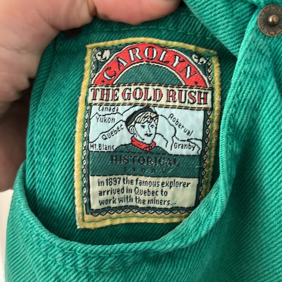 Super funky vintage green high-wasted jeans, size 12/14 - Picture 2 of 5